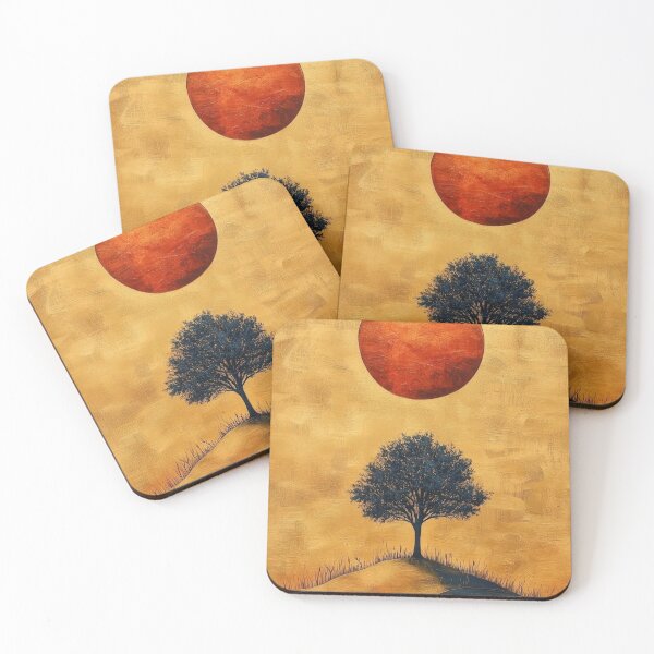 Item preview, Autumn Sunset and Tree Design Accessories - Abstract Nostalgia in Warm Tones - Limited Collection designed and sold by XNewStore.