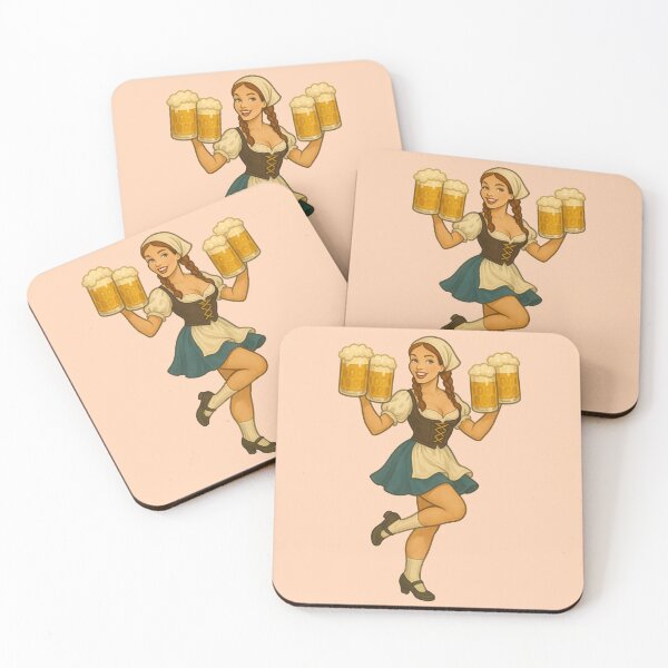 Item preview, Vintage Oktoberfest Pinup Beer Girl Retro Art designed and sold by PinUpPizzazz.
