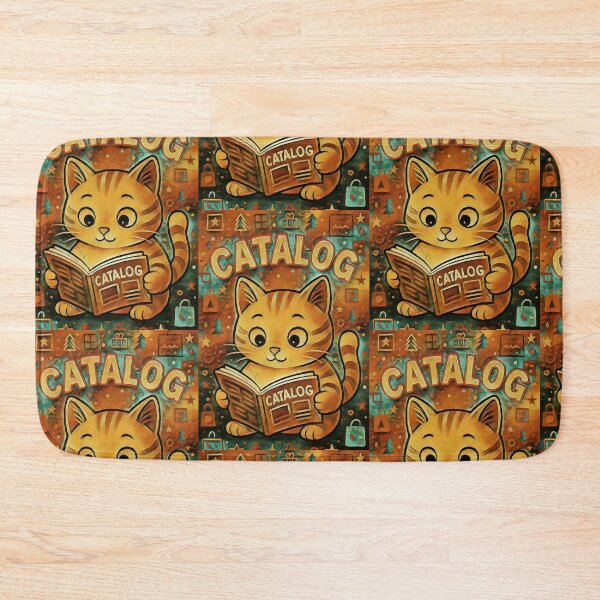 Item preview, Cute catalog cat reading a "CATalog" designed and sold by Gletschie.