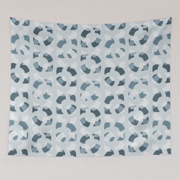 Item preview, Blue Ice - geometric pattern in blue designed and sold by EMJAYHeiss.