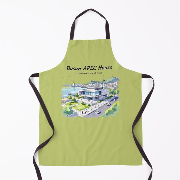 Item preview, Busan APEC House – 3D Minimalist Watercolor Sketch ,  designed and sold by PaintMeWorld.