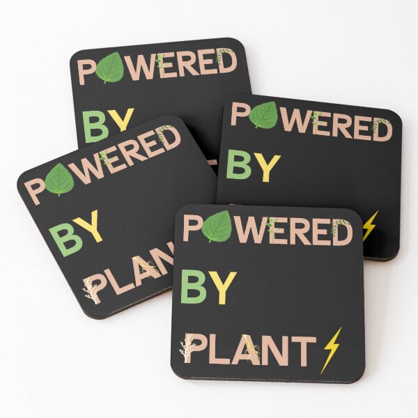 Item preview, Powered By Plants Gift For Vegan designed and sold by Cute and Funny.