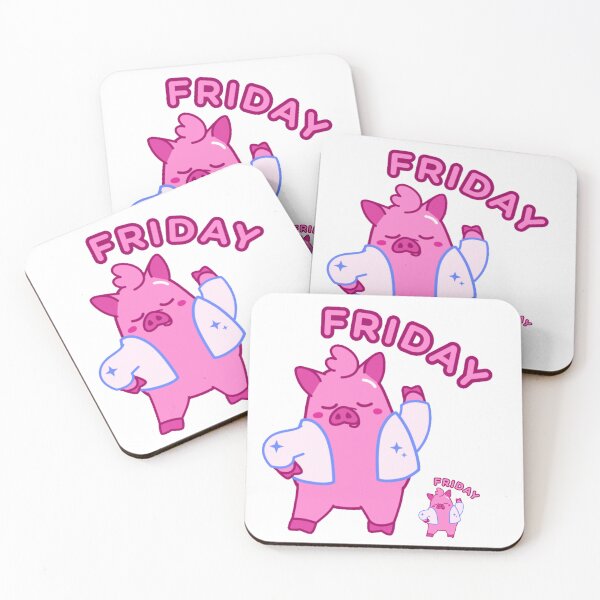 Item preview, Dancing Pig Happy Friday designed and sold by Woodchama.