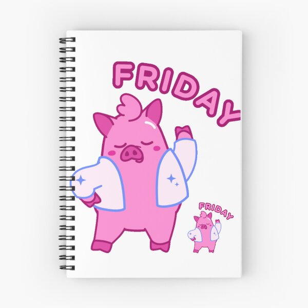 Item preview, Dancing Pig Happy Friday designed and sold by Woodchama.