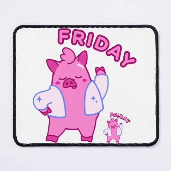 Item preview, Dancing Pig Happy Friday designed and sold by Woodchama.
