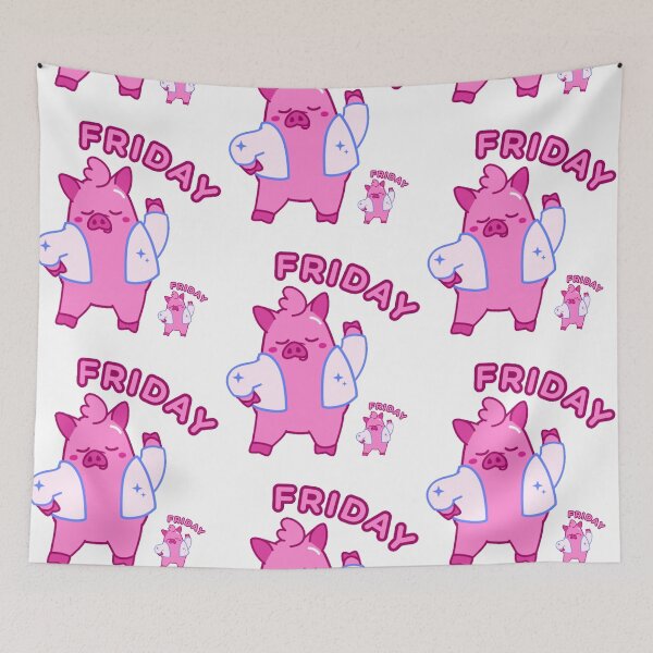 Item preview, Dancing Pig Happy Friday designed and sold by Woodchama.