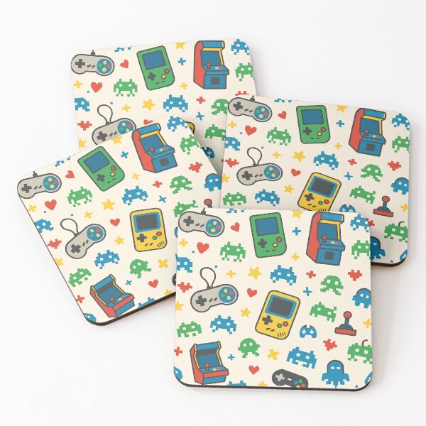 Item preview, Retro Gamer – Fun Vintage Arcade Pattern designed and sold by HNDesignStudio.
