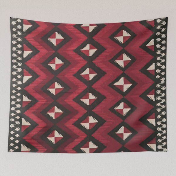 Item preview, NAVAJO INDIAN HORSE SADDLE BLANKET FROM YEAR 1920 designed and sold by Big Bang Canvas.
