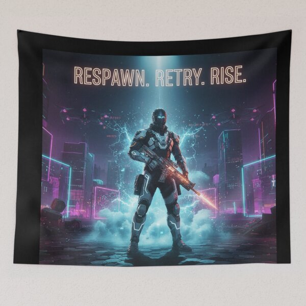 Item preview, Respawn. Retry. Rise. designed and sold by Ahmedranjha.