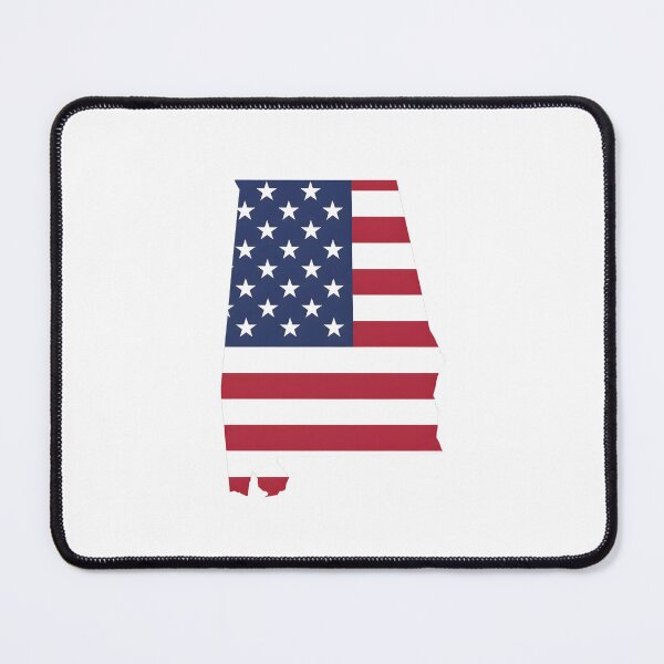 Item preview, Alabama USA Flag Silhouette – Stars and Stripes State Outline designed and sold by Paper Drip.