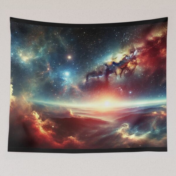 Item preview, “Awakening of the Cosmos”  - A Celestial Sunrise Beyond the Stars designed and sold by DJRob1337 Productions.