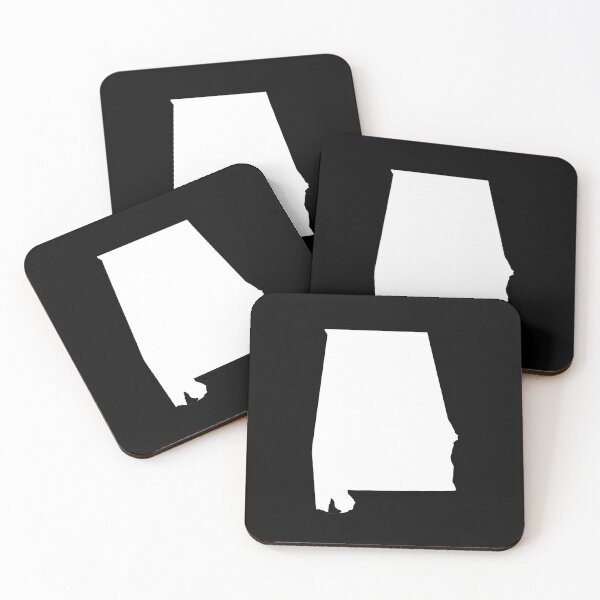 Item preview, Alabama Map Silhouette – Minimal Black and White designed and sold by Paper Drip.
