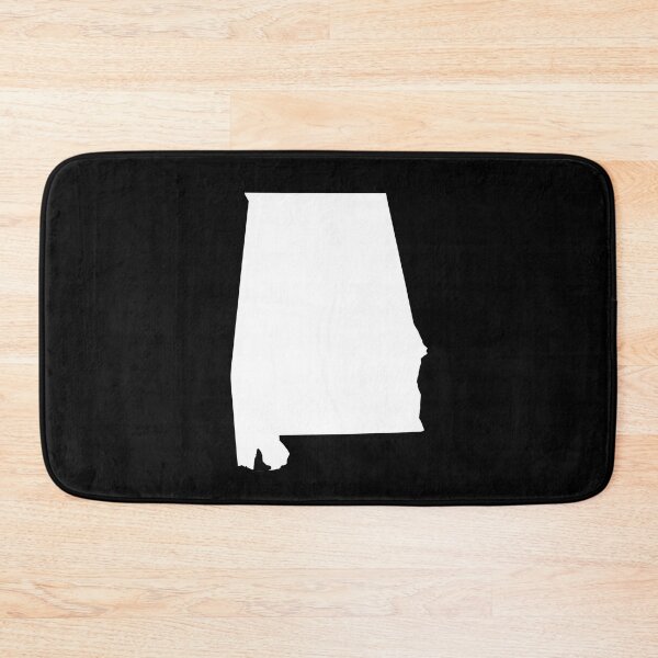 Item preview, Alabama Map Silhouette – Minimal Black and White designed and sold by Paper Drip.