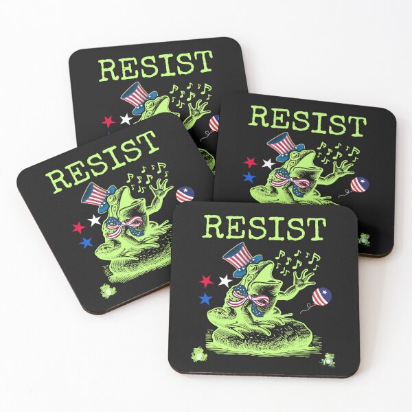 Item preview, Resist Portland Frog Save Democracy Protest Design designed and sold by EarthArtDesigns.