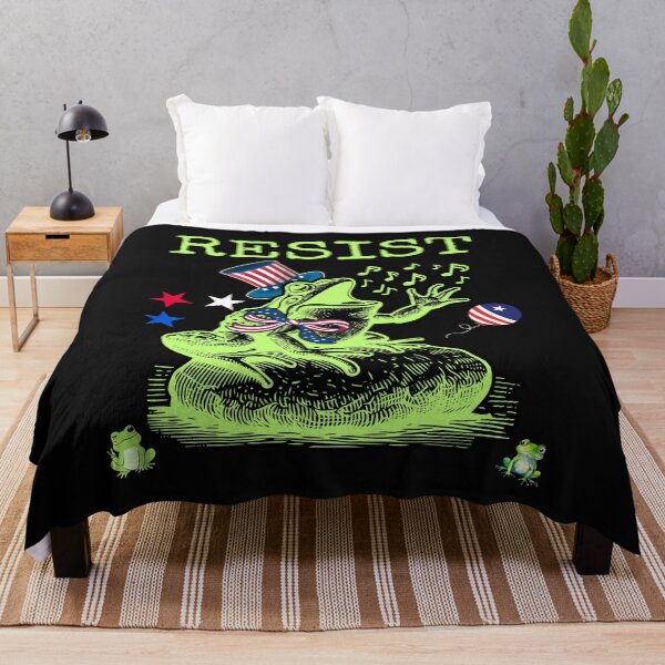 Item preview, Resist Portland Frog Save Democracy Protest Design designed and sold by EarthArtDesigns.
