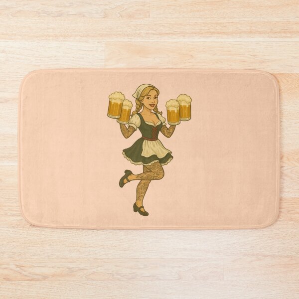 Item preview, Vintage Oktoberfest Pinup Beer Girl Retro Art designed and sold by PinUpPizzazz.
