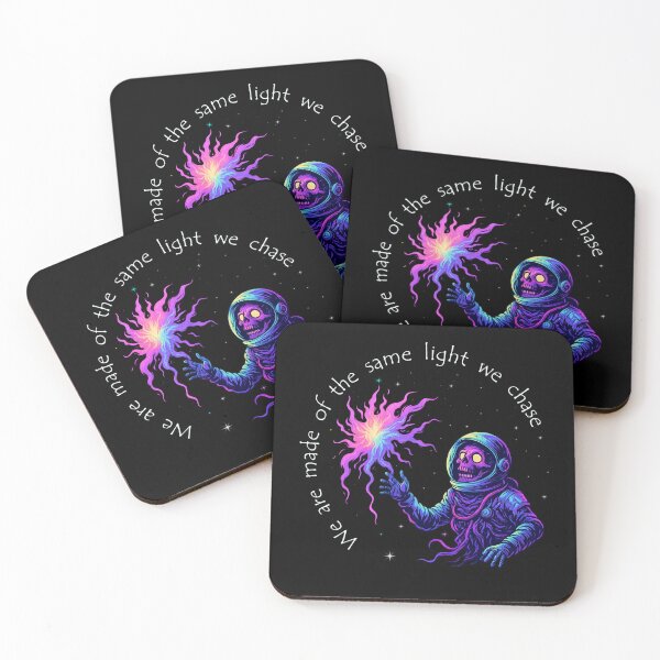 Item preview, We Are Made of the Same Light We Chase – Psychedelic Cosmic Astronaut designed and sold by EchoDimension.