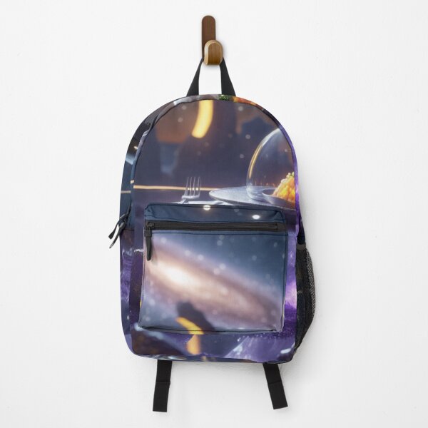 Item preview, Galactic Gourmet Scene with Futuristic Food Delivery designed and sold by Dream Output .