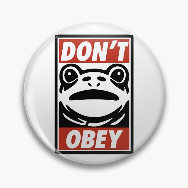 Item preview, Portland Frog Don't Obey designed and sold by Caring Hearts.