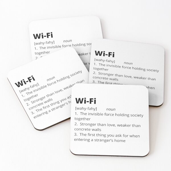 Item preview, Wi-Fi - Funny Dictionary Definition designed and sold by bruceygoosey84.