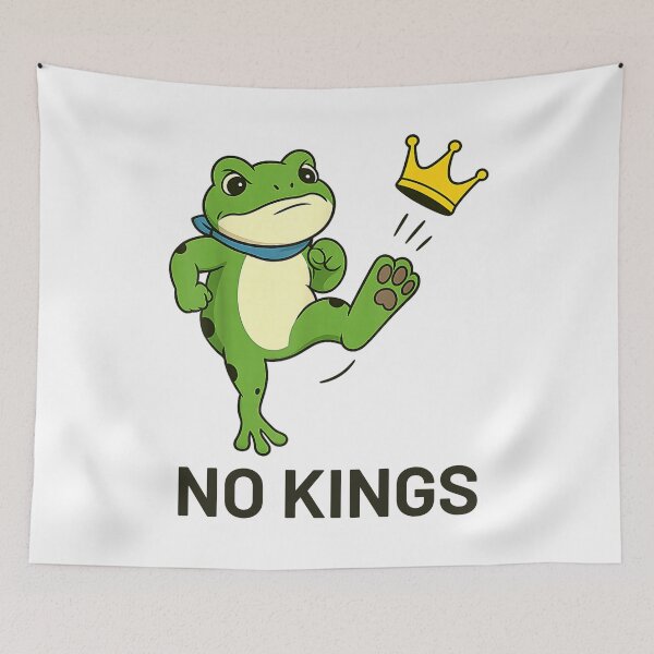 Item preview, Portland Frog Protest No Kings designed and sold by ivotee.