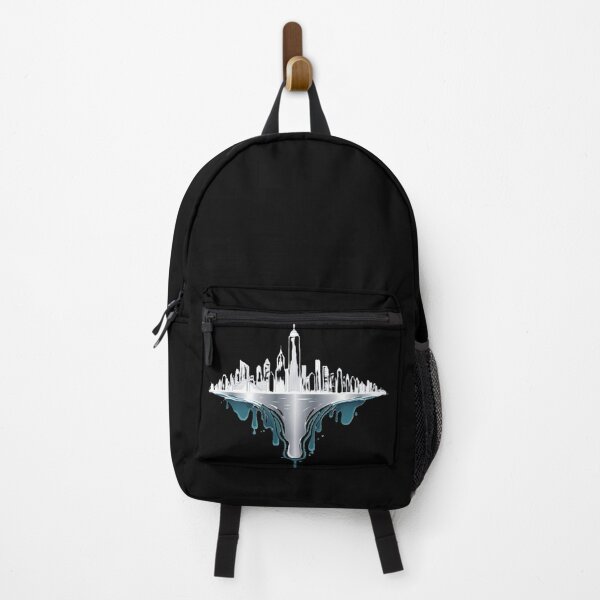 Item preview, Cityscape melting into water. Image of city skyline that looks like its melting into the water on the bottom designed and sold by VS Creations.