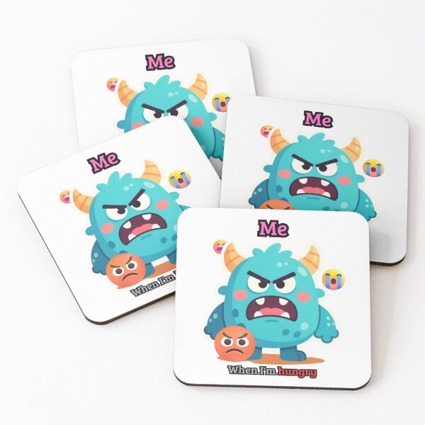 Item preview, Hungry Me Angry Monster Meme designed and sold by Pets & Memes & Stuff.