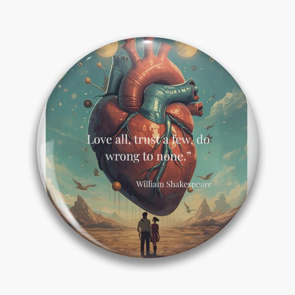 Item preview, Love All, Trust a Few – Shakespeare Heart Design designed and sold by Boski22.