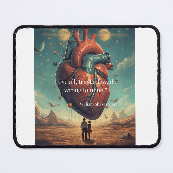 Item preview, Love All, Trust a Few – Shakespeare Heart Design designed and sold by Boski22.