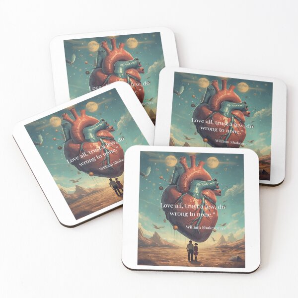 Item preview, Love All, Trust a Few – Shakespeare Heart Design designed and sold by Boski22.