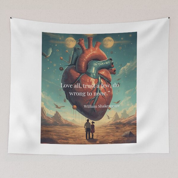 Item preview, Love All, Trust a Few – Shakespeare Heart Design designed and sold by Boski22.