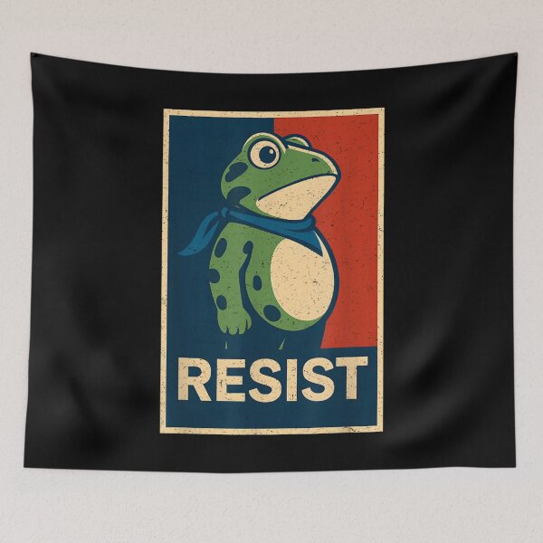 Item preview, Portland Frog Protest Resist designed and sold by ivotee.