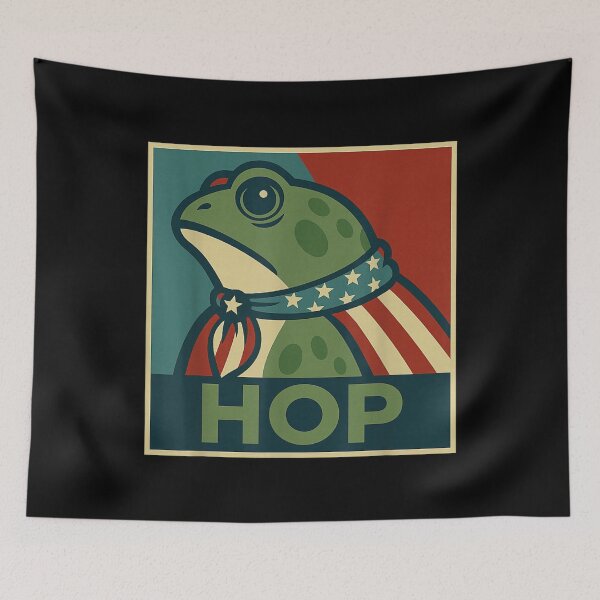 Item preview, Portland Resist Frog HOP Protest No Kings designed and sold by ivotee.