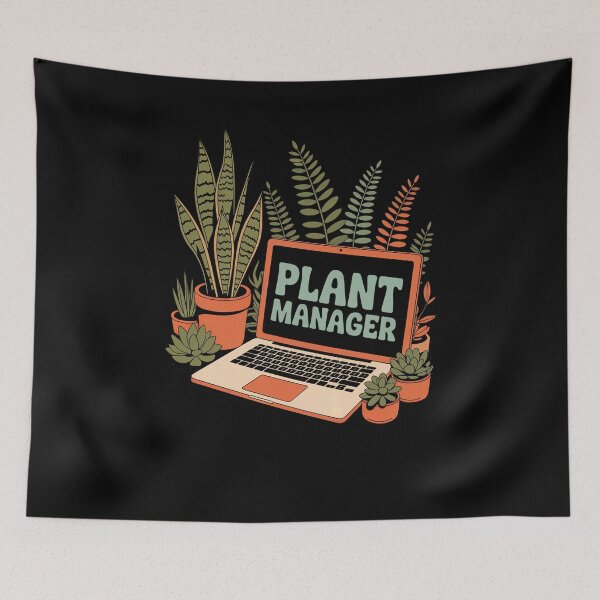 Item preview, Plant Manager – Funny Retro Plant Parent Design designed and sold by DeesDeesigns.