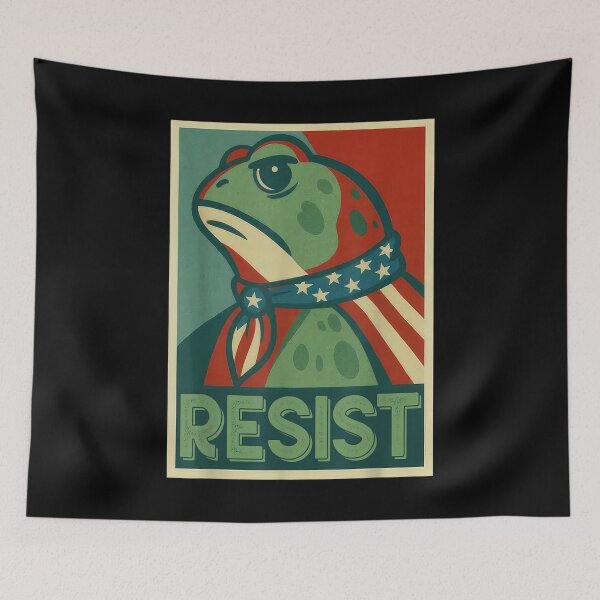 Item preview, Portland Frog Protest Resist designed and sold by ivotee.