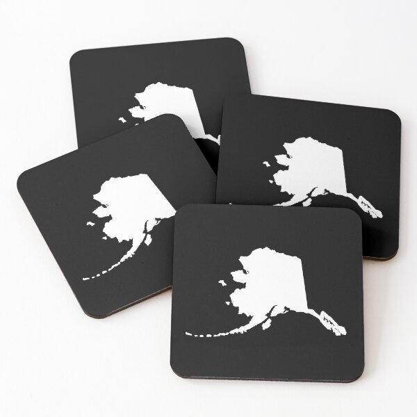 Item preview, Alaska Map Silhouette – Minimal Black and White designed and sold by Paper Drip.