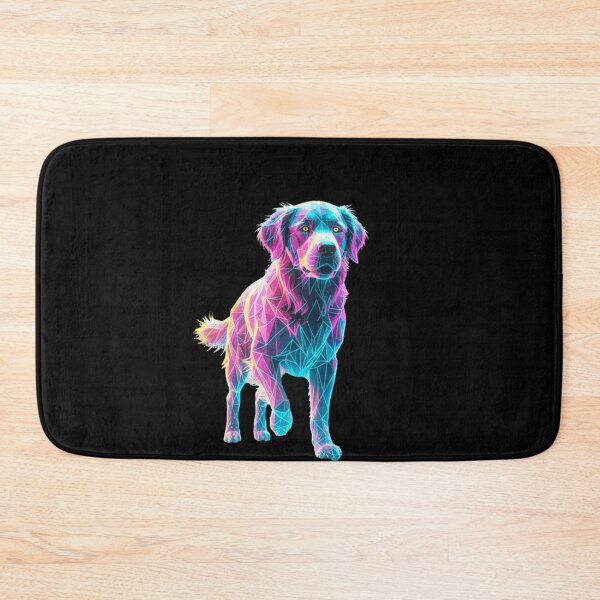 Item preview, Golden Retriever Neon Dog Friendly Geometric designed and sold by bsbd-action.
