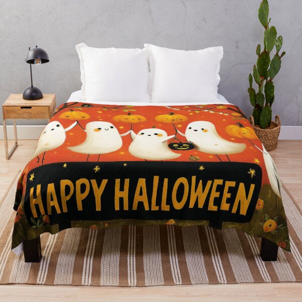 Item preview, Ghostly Halloween Party with Pumpkins designed and sold by Alt Image Prints.