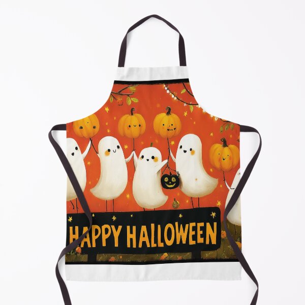 Item preview, Ghostly Halloween Party with Pumpkins designed and sold by Alt Image Prints.