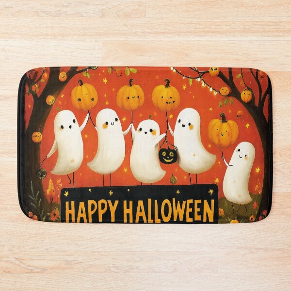 Item preview, Ghostly Halloween Party with Pumpkins designed and sold by Alt Image Prints.