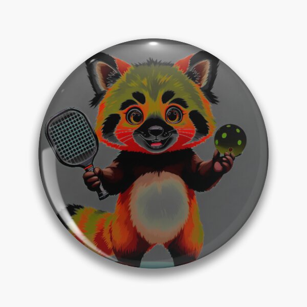 Artikelvorschau, pickleball roter panda turbulent bunt lustig tier design entworfen und verkauft von SmashingDeals.