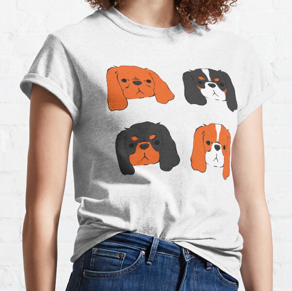 Cavalier King Charles Spaniel - Blenheim, Tri, Ruby, and Black and Tan Classic T-Shirt