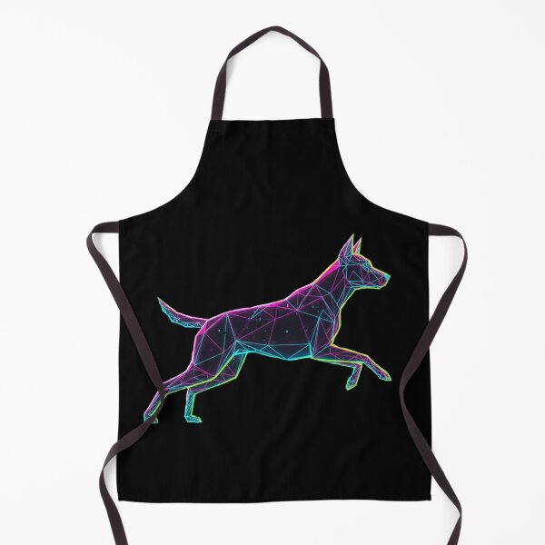 Item preview, Running Hunting Dog Silhouette Geometric Neon designed and sold by bsbd-action.