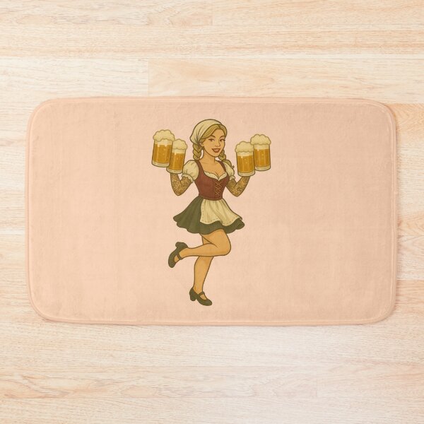 Item preview, Vintage Oktoberfest Pinup Beer Girl Retro Art designed and sold by PinUpPizzazz.
