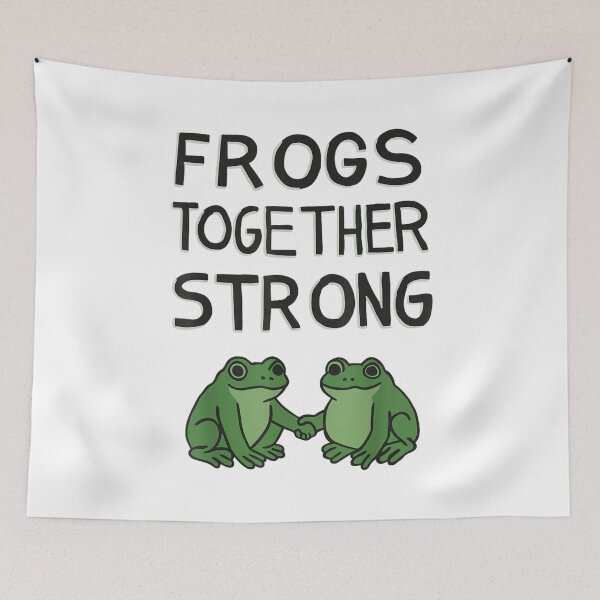 Item preview, Frogs Together Strong - Portland Frog Protest No Kings designed and sold by ivotee.