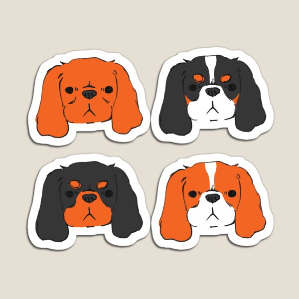 Item preview, Cavalier King Charles Spaniel - Blenheim, Tri, Ruby, and Black and Tan designed and sold by jollyinu.