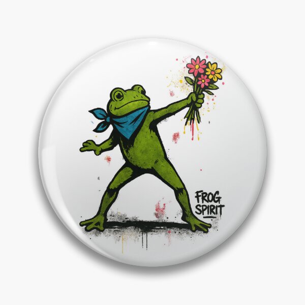 Item preview, Frog Spirit designed and sold by HappyHarmonyArt.