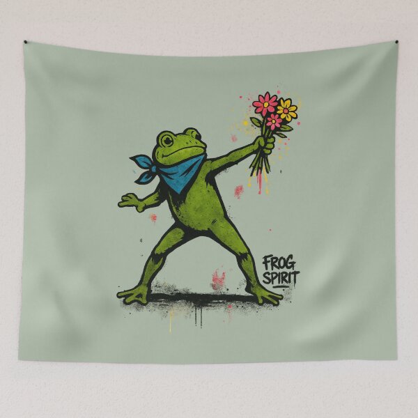 Item preview, Frog Spirit designed and sold by HappyHarmonyArt.