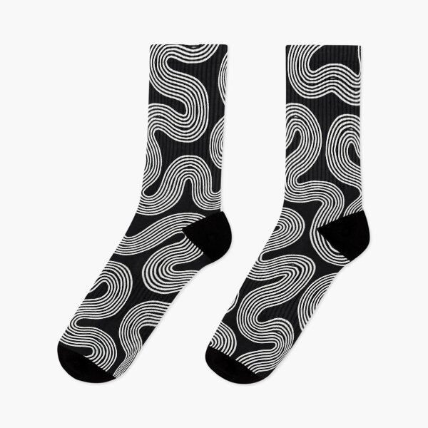 Item preview, Abstract Black and White Squiggly Snakes  designed and sold by BeJolley.