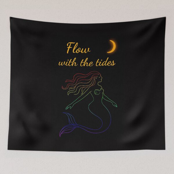 Item preview, Neon Moonlit Mermaid-Flow with the tides designed and sold by Brickroad Dsigns.